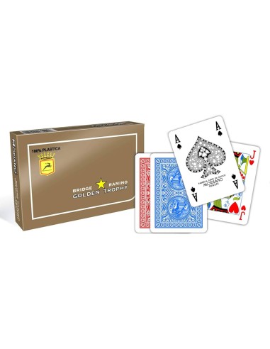 CARTE DA GIOCO MODIANO GOLDEN TROPHY PER RAMINO, POKER E BRIDGE