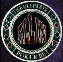 ALL IN METAL POKER CARD PROTECTOR SILVER