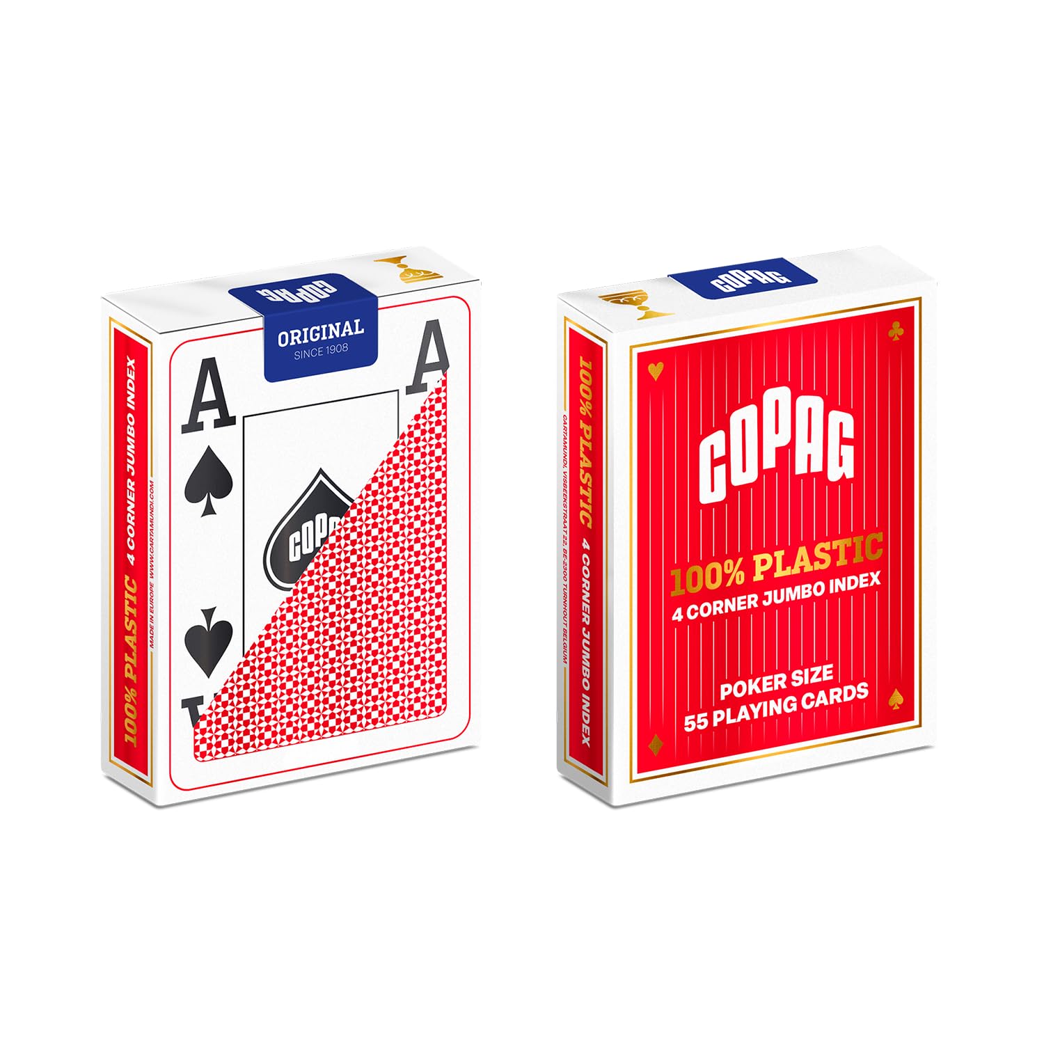 COPAG POKER SIZE JUMBO INDEX DORSO ROSSO