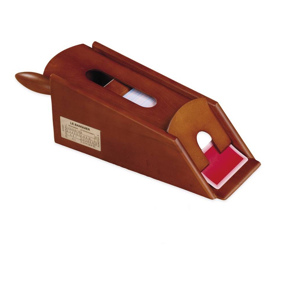 SABOT DAL NEGRO IN LEGNO COLORE MOGANO, FINO A 6 MAZZI DI CARTE